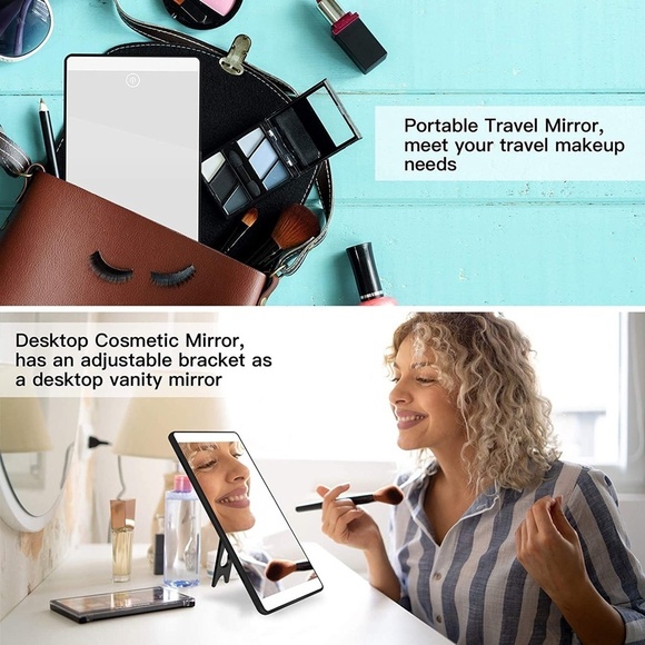 Car Visor Vanity Mirror with LED Light (3 in 1) - Picture 3 of 12